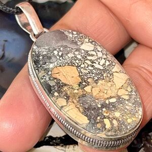 Brecciated Maligano Jasper Pendant 2”